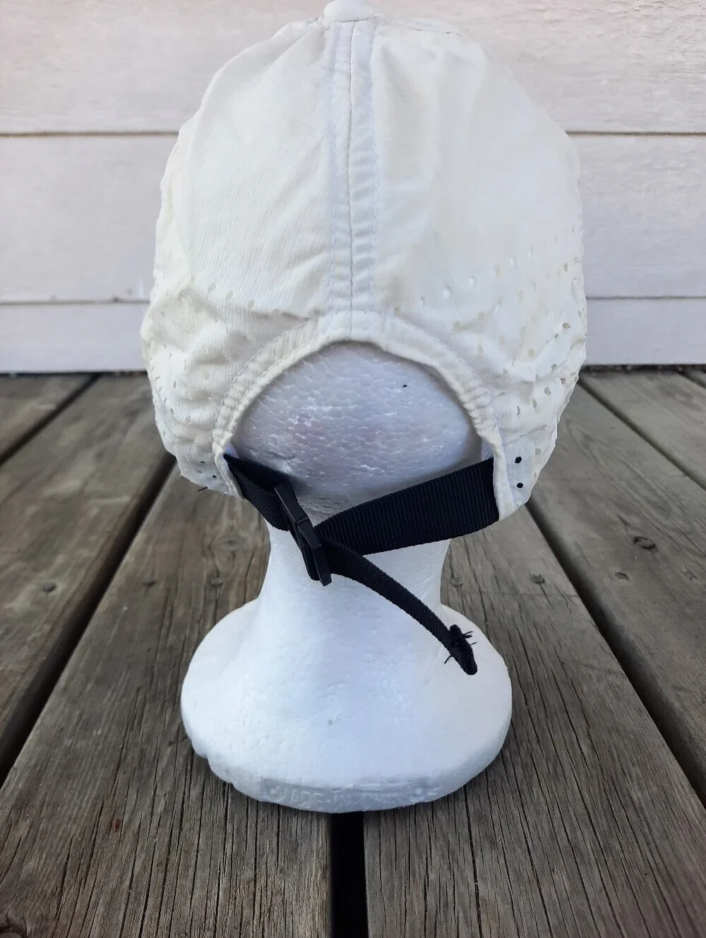 Peloton Exercise Off-White Vented Nylon Adjustable Hat Unisex OS *FLAWED*